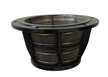 Material austenítico industrial del acero inoxidable del alto grado de la cesta de alambre de la cuña de la centrifugadora