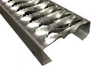 Tablones plateados de metal del apretón del puntal de la seguridad de las pisadas de escalera del aluminio y de la resbalón anti de acero