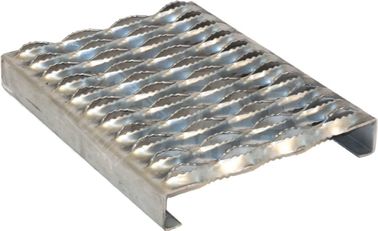 Tablones plateados de metal del apretón del puntal de la seguridad de las pisadas de escalera de la resbalón anti de aluminio y de acero